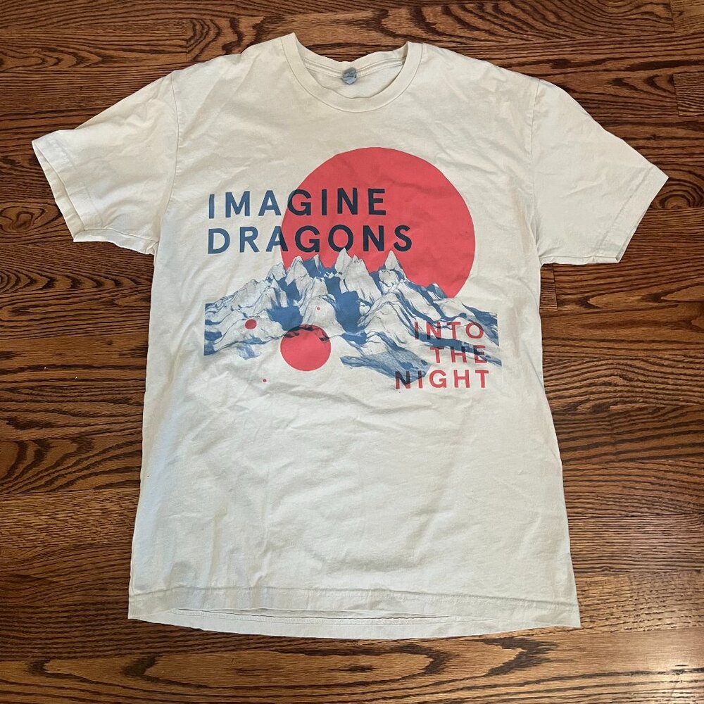 IMAGINE DRAGONS 2014 Into the Night Tour T-Shirt Size Medium Concert Band Tee